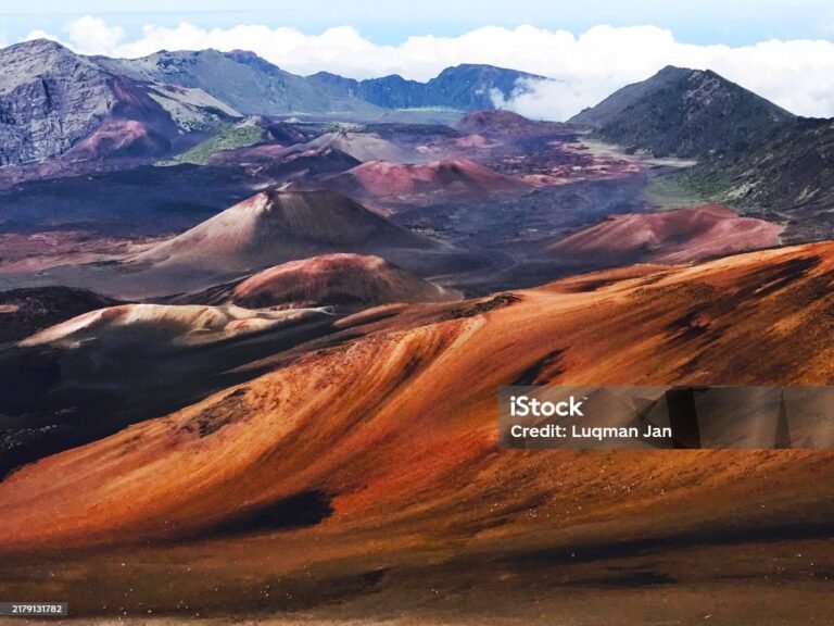 caldera of the haleakala volcano, hawaii